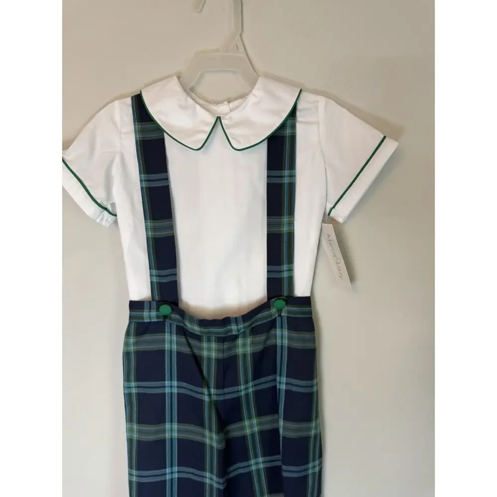 Marco & Lizzy Holiday Plaid Short Set 2 Pieces Boys Sz 4T NWT